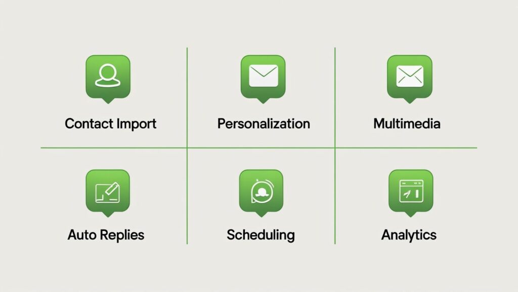 whatsApp bulk features